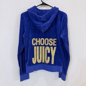 Juicy Couture Royal Blue Velour Track Jacket